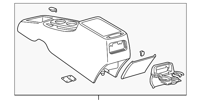 88972595 Деталь CONSOLE BODY