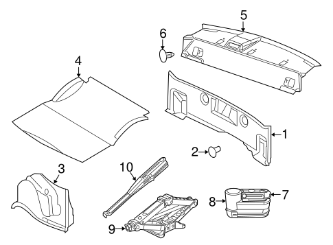 Body/Interior Trim - Rear Body for 2008 Dodge Challenger #1