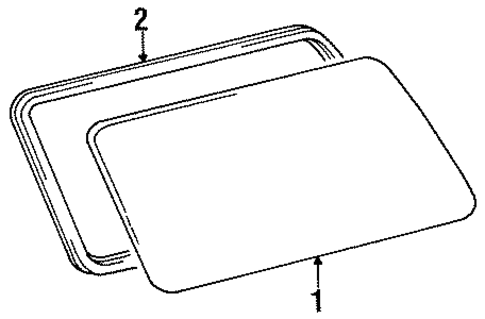 BODY/GLASS & HARDWARE for 1997 Toyota Land Cruiser #1