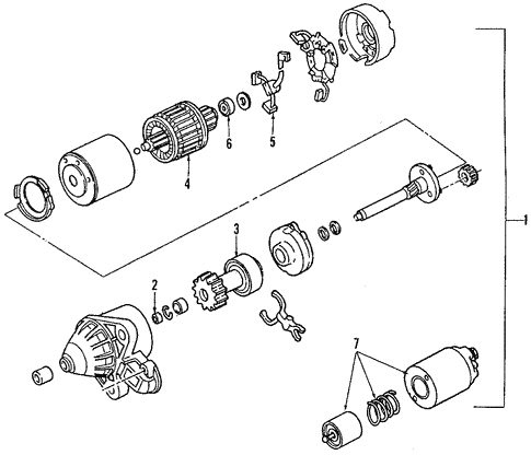 Starter for 1990 Ford Probe #0