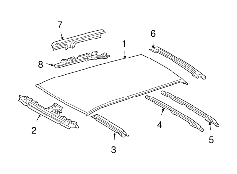 BODY/ROOF & COMPONENTS for 2006 Toyota Highlander #2