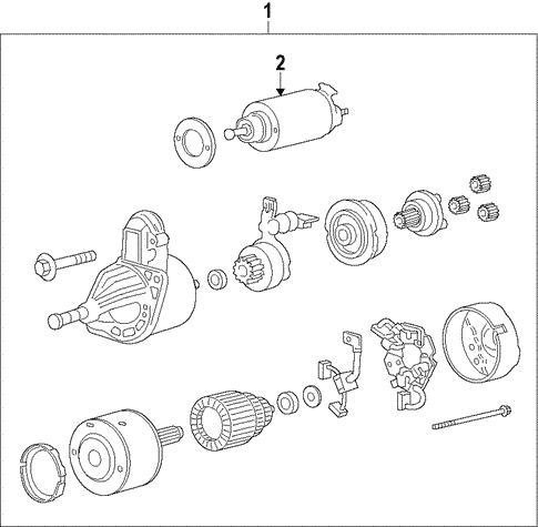 Starter for 2015 Hyundai Santa Fe Sport #1