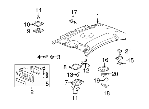 Aura INTERIOR TRIM - ROOF 2
