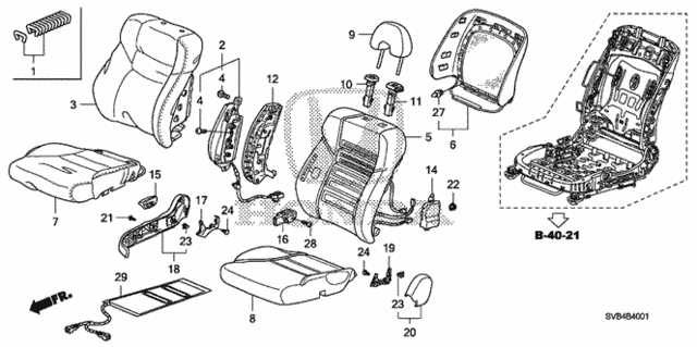 Front Seat (R.) for 2010 Honda Civic #0