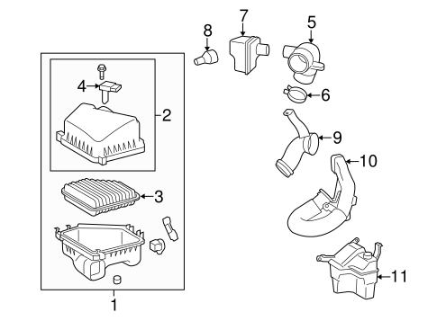 ENGINE/AIR INTAKE for 2010 Toyota Matrix #1