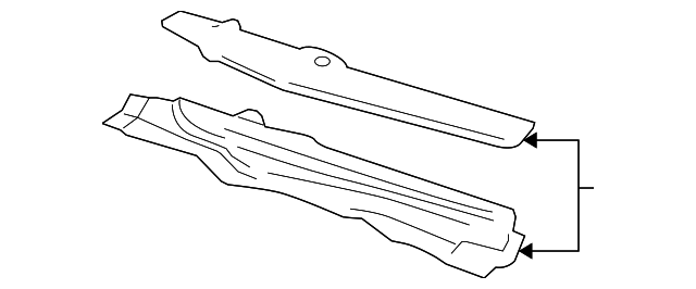 6W1Z-5402010-A Деталь COWL TOP PANEL