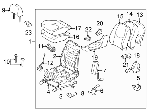 BODY/FRONT SEAT COMPONENTS for 2012 Toyota RAV4 #3