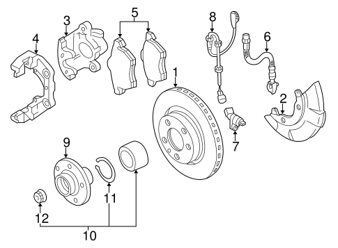BRAKES/BRAKE COMPONENTS for 2003 Volkswagen Jetta #1