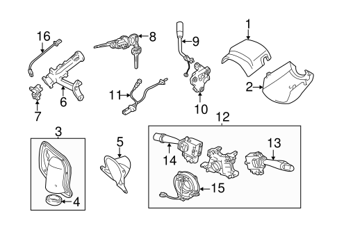 STEERING/SHROUD, SWITCHES & LEVERS for 2005 Toyota Tundra #2