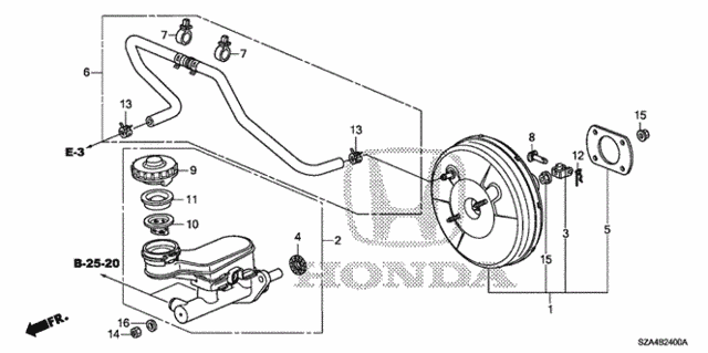 Brake Master Cylinder - Master Power (KA/KC) for 2010 Honda Pilot #0