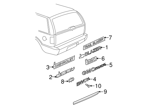 Jimmy EXTERIOR TRIM - TAIL GATE