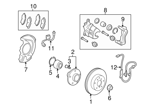 BRAKES/ANTI-LOCK BRAKES for 2012 Toyota Matrix #1