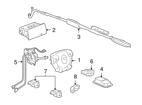 H3T AIR BAG COMPONENTS