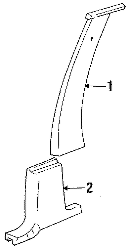 New Yorker INTERIOR TRIM - PILLARS
