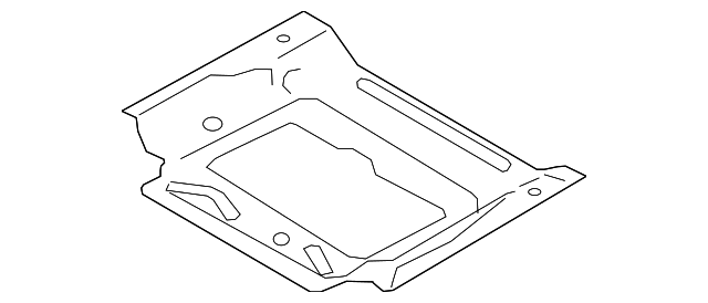 LR036534 Деталь REAR FLOOR PAN