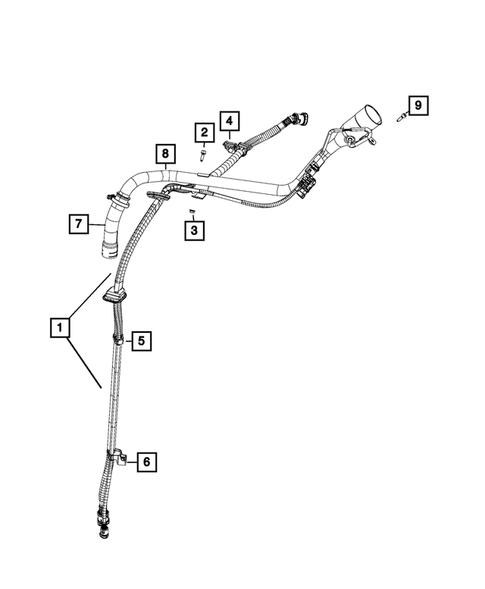Fuel Tank Filler Tube for 2015 Jeep Renegade #0