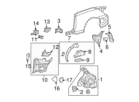 BODY/INNER STRUCTURE for 2008 Toyota Solara #2