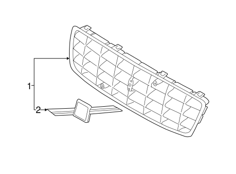 XC70 GRILLE & COMPONENTS
