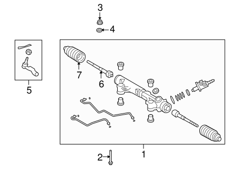 STEERING/STEERING GEAR & LINKAGE for 2012 Toyota Sequoia #2