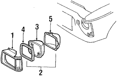 S10 HEADLAMP COMPONENTS