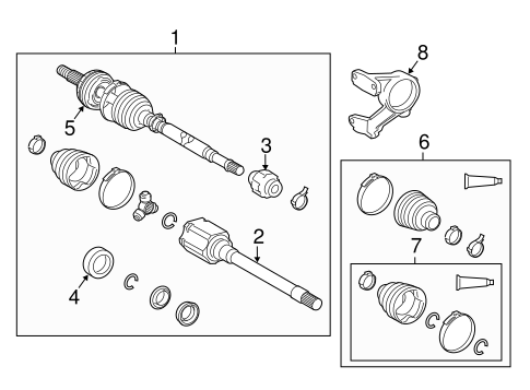 Drive Axles for 2012 Toyota Highlander #0