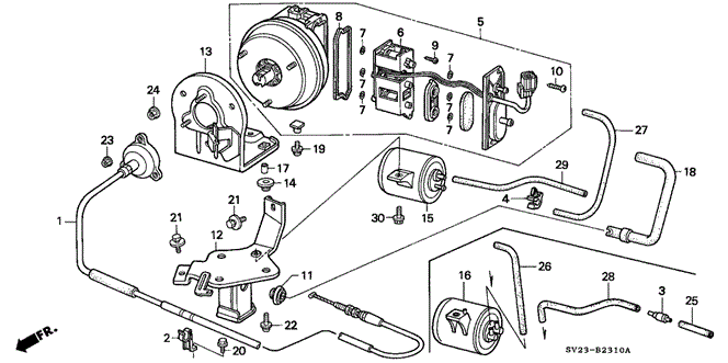 CHASSIS/AUTO CRUISE for 1997 Honda ACCORD COUPE #1