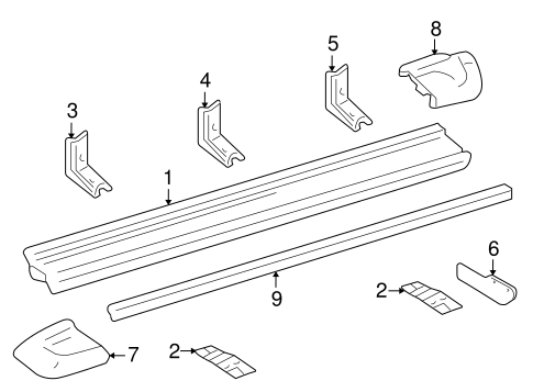 BODY/EXTERIOR TRIM - PILLARS for 2008 Toyota Land Cruiser #3