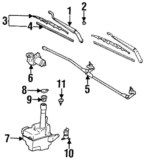 ELECTRICAL/WIPERS for 1999 Toyota Avalon #1