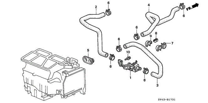 ELECTRICAL / EXHAUST / HEATER / FUEL/WATER VALVE (V6) for 1997 Honda ACCORD SEDAN #1