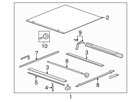 Sierra 1500 EXTERIOR TRIM - PICK UP BOX 2