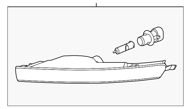 12843389 Деталь SIDE MARKER LAMP, LEFT