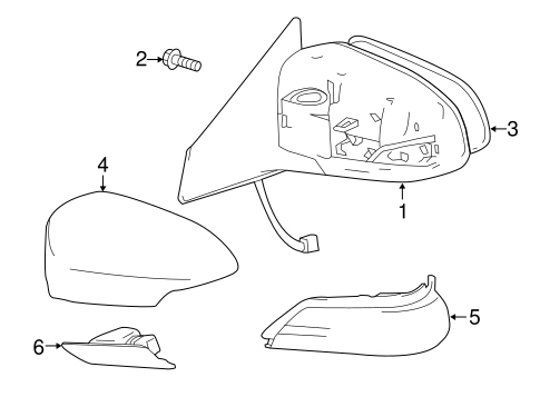 BODY/OUTSIDE MIRRORS for 2015 Toyota Avalon #1