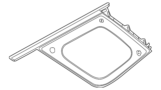 LR073087 Деталь QTR GLASS, RIGHT