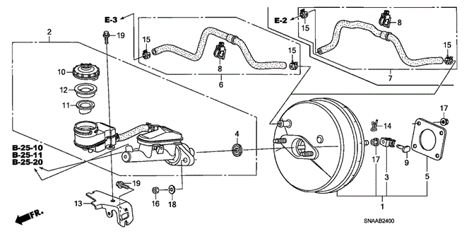 CHASSIS/BRAKE MASTER CYLINDER - MASTER POWER (KA/KC) for 2009 Honda CIVIC SEDAN #1