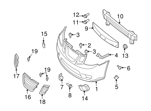 9-2X BUMPER & COMPONENTS - FRONT