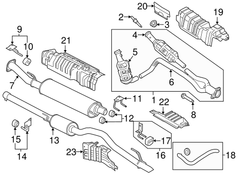 Transit-350 EXHAUST COMPONENTS