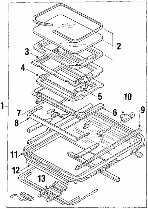 Sunroof for 1987 Hyundai Excel #0