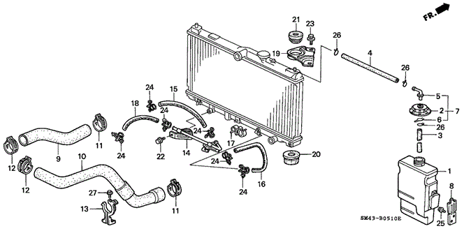 1993 Honda ACCORD SEDAN DX HOSE, OIL COOLER (355MM) (YAMASHITA) - (25214PT0802) 1993 Honda ACCORD SEDAN DX HOSE, OIL COOLER (355MM) (YAMASHITA) - (25214PT0802)