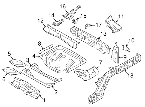 XC90 REAR FLOOR & RAILS