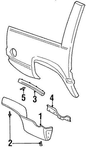 Yukon EXTERIOR TRIM - QUARTER PANEL