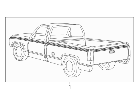 C2500 Pickup STRIPE TAPE