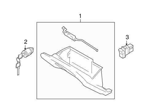 Glove Box for 2014 Infiniti Q60 #0