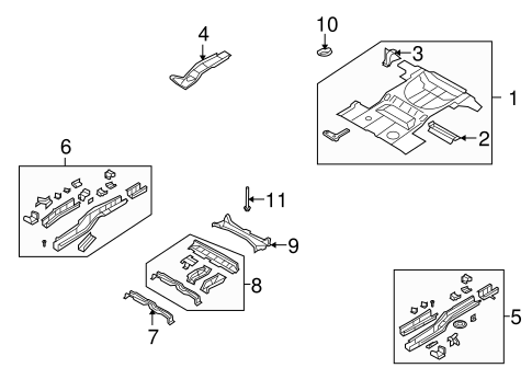MKX REAR FLOOR & RAILS