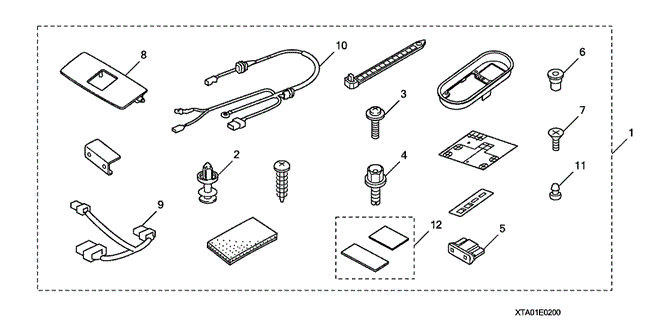 ACCESSORIES/HFL ATTACHMENT KIT for 2008 Honda ACCORD COUPE #1