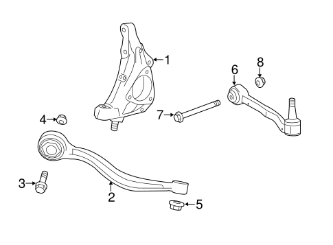Front Suspension/Suspension Components for 2018 Cadillac CTS #1