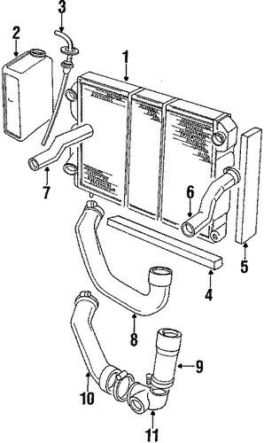 XJS RADIATOR & COMPONENTS