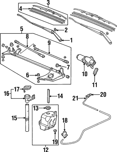 Blade Assembly - Honda (76630-S30-A01) Blade Assembly - Honda (76630-S30-A01)