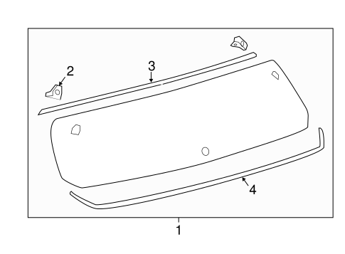 BODY/GLASS - LIFT GATE for 2016 Scion iM #1