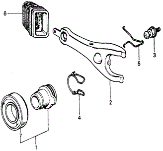 Transmission - Manual/MT Clutch Release for 1977 Honda ACCORD HATCHBACK #1