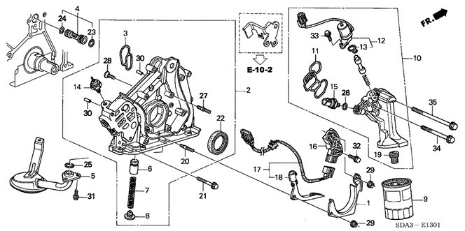 ENGINE/OIL PUMP (V6) for 2003 Honda ACCORD SEDAN #1